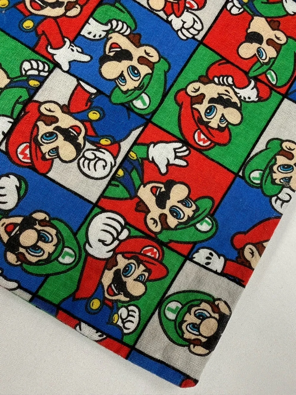 NINTENDO Super Mario Luigi‎ Standard Pillowcase Handmade Gamer Video Game Retro